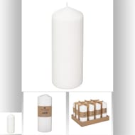 Bougie ronde blanche