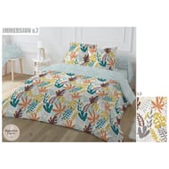 Parure housse de couette 200x200 + 2 taies 63x63 immersion 51 fils