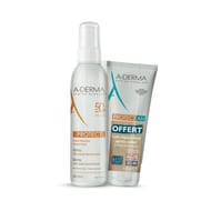 Aderma spray très haute protection spf 50+ et lait réparateur après-soleil 200ml