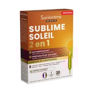 Santarome sublime soleil 2en1 ampoules autobronzant x20