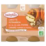 Menu legumes canard 2x200g babybio