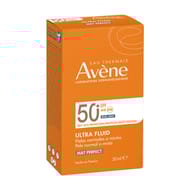 Avene solaires ultra fluide perfecteur nude teinté spf50+ uvb uva lumière bleue 50ml