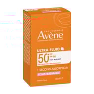 Avene solaires ultra fluide eclat/radiance spf50 uvb uva lumière bleue 50ml