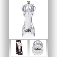 Moulin poivre transparent 15 cm