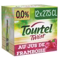 Tourtel twist bière sans alcool aromatisée framboise 12x27.5 cl 0%vol