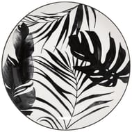 Assiette plate palme noir 26 cm