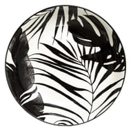 Assiette creuse palme noir 20cm
