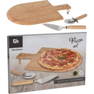 Assiette pizza bambou + découpe pizza + pelle