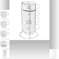 Casier 4 mugs happy 22 cl