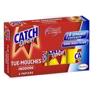Catch papier tue-mouches x4