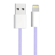 Apm câble usb-a / lightning mfi, colors nylon, violet, 1m 600401