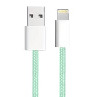 Apm câble usb-a / lightning mfi, colors nylon, vert, 1m 600402