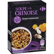 Carrefour soupe déshydratée à la chinoise les 3 sachets de 16g