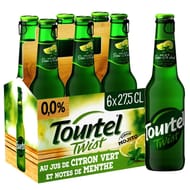 Tourtel Twist bière sans alcool aromatisée citron vert et menthe 6x27,5cl 0%vol