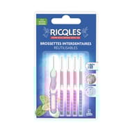 Ricqles brossettes interdentaires réutilisables 0.6 mm 5 unités