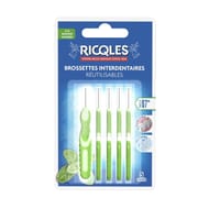 Ricqles brossettes interdentaires réutilisables 0.7 mm 5 unités