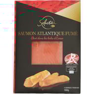 Carrefour Sélection saumon fumé élevé en Ecosse 4 tranches 160g