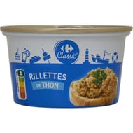 Carrefour Classic' rillettes de thon 125g