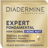 Diadermine expert fondamental soin global crème nuit pot 50 ml