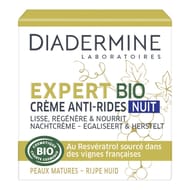 Diadermine expert bio crème anti rides nuit 50ml