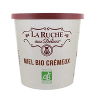 La ruche aux délices miel de fleurs bio cremeux pot carton 750g