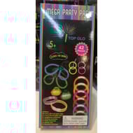 Accessoires de fête phosphorescents 42 pièces