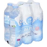 Carrefour classic' eau minérale naturelle des alpes 6x50cl