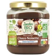Jardin bio etic pate à tartiner chocolat ssg bio 350g