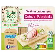 Jardin bio tartines quinoa pois chiche sans gluten bio 150g