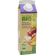 Carrefour bio pur jus de fruits multifruits 100% 1l