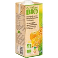 Carrefour bio pur jus multifruits 100% 1l