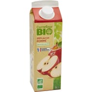 Carrefour bio pur jus de pomme 100% 1l