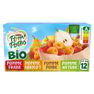 Pom'Potes compotes gourdes bio multivariétés 12x90g
