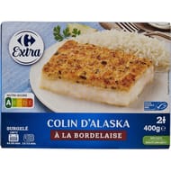 Carrefour extra colin d'alaska à la bordelaise 400g