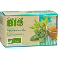 Carrefour bio infusion verveine menthe bio 20 sachets 30g
