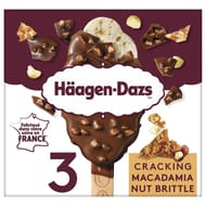 Haagen-Dazs 3 bâtonnets cracking macadamia nut brittle 201g