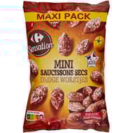Carrefour sensation mini saucissons secs 200g
