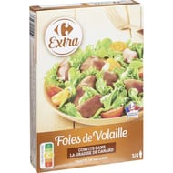 Carrefour Extra foie de volaille confit dans la graisse de canard 300g