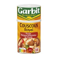 Garbit couscous royal poulet merguez boulettes de viande - plat cuisiné 1,25kg