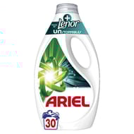 Ariel lessive liquide 30 lavages +touch of lenor unstoppables 1.35l