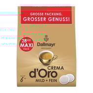 Dallmayr Crema d'Oro mild+fein Café 28 dosettes - 196G