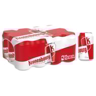 Kronenbourg bière blonde d'Alsace canettes 12x33cl 4.2%vol