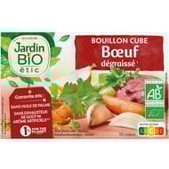Jardin bio étic bouillon cube boeuf dégraissé bio 10 cubes 100g
