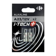 Carrefour pile alcaline A23 I-TECH+ x2