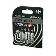 Carrefour 4 piles LR03/AAA i-tech+