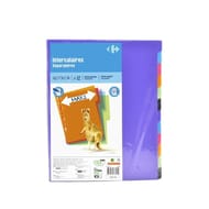 Carrefour intercalaires 12 positions A4 24,5x30,5cm plastique