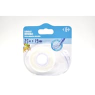 Carrefour adhésif invisible 25m x 19mm avec dévidoir