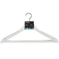 Carrefour home lot de 3 cintres bois blanc