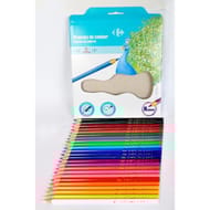 Carrefour 24 crayons de couleur
