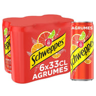 Schweppes agrumes boite 6x33cl